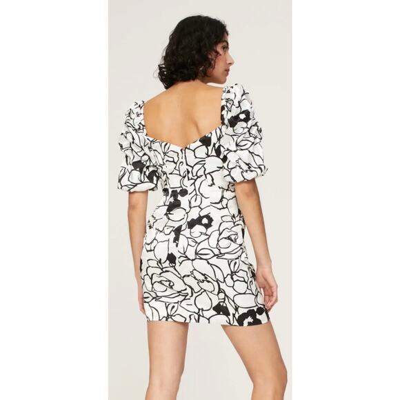 Ronny Kobo Black White Floral Dress 12 - Picture 3 of 12
